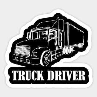 Truck Driver Trucker Gifts Sticker